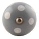 Grey Dotted Ceramic Wine Stopper